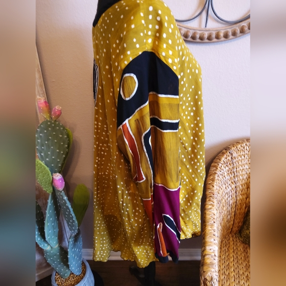 Lyng Stylish Multicolor Button Front Women's Top - Picture 5 of 9